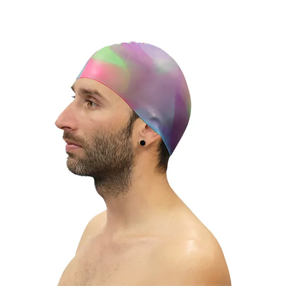 LOTE 10 GORROS NATACIÓN SILICONA MULTICOLOR SURTIDO