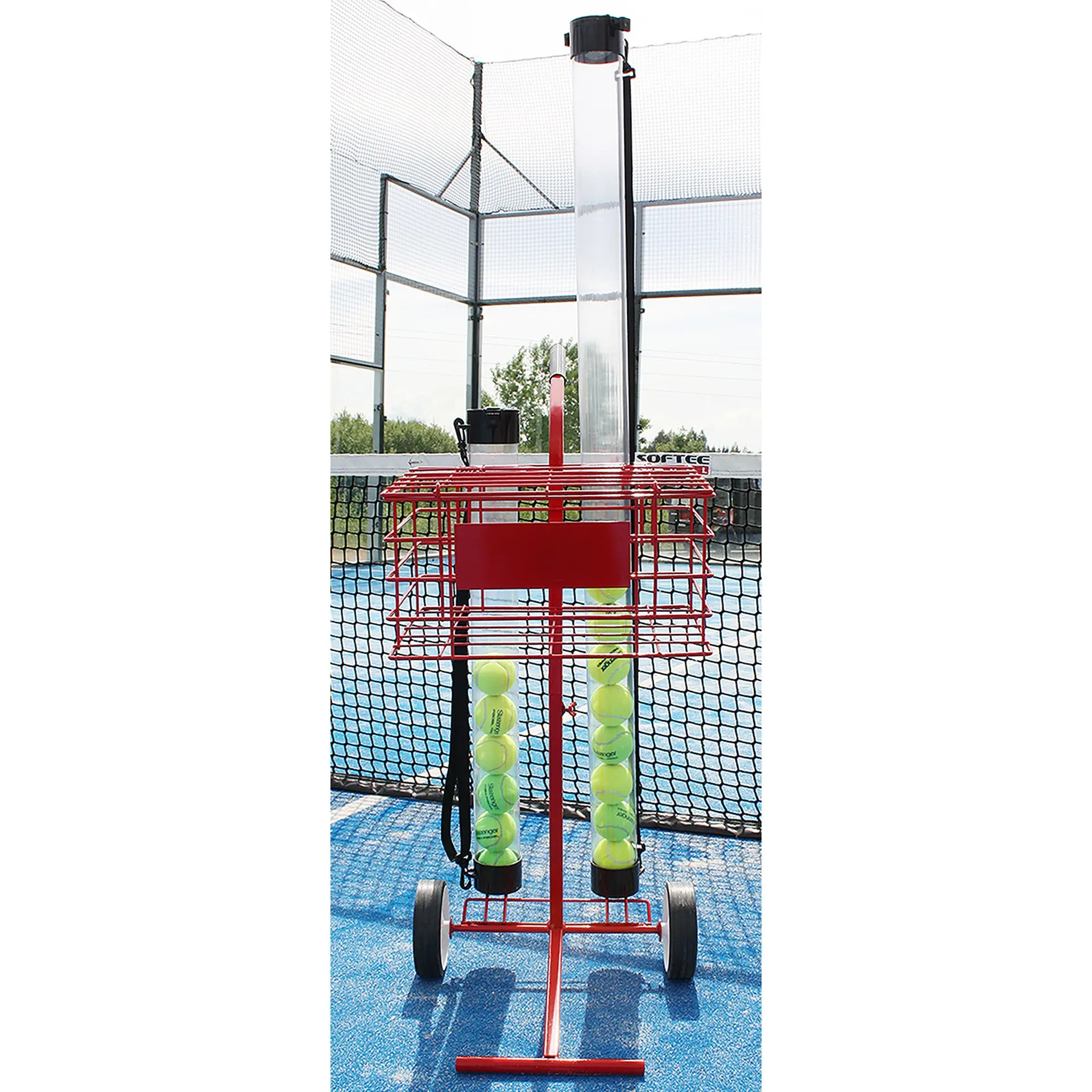 CARRO PORTAPELOTAS TENIS / PÁDEL 80 PELOTAS SOFTEE